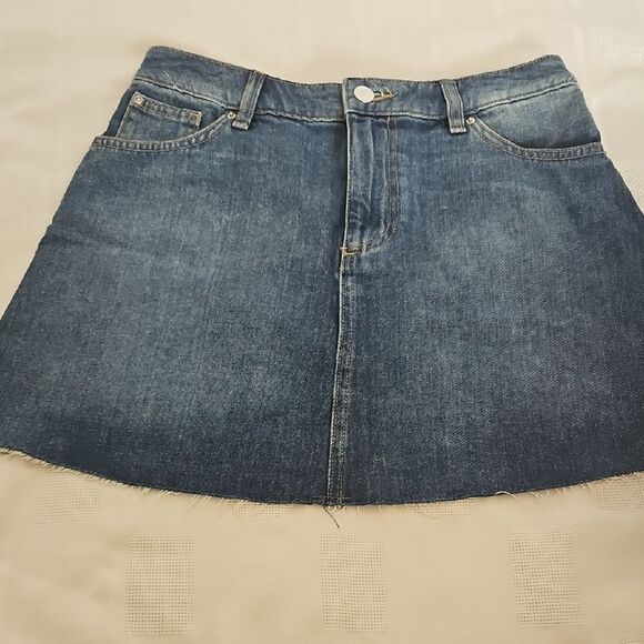 H&M Blue A-Line Mini Skirt Casual - Picture 10 of 16